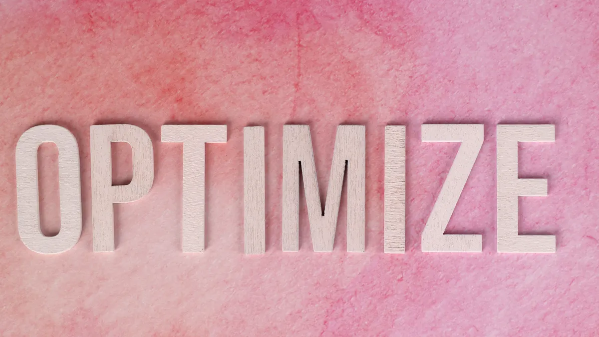 How to optimize a new article with AI content optimization software from brief to draft — Pink Watercolor Background wit